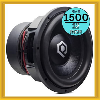 #ad SoundQubed HDX312 D2 12 Inch Car Woofer 1500W RMS Power Dual 2 Ohm Voice Coils $390.00