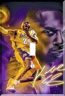 #ad Kobe Bryant Los Angeles LAKERS Light Switch Plate Wall Cover Nba Basketball $9.70