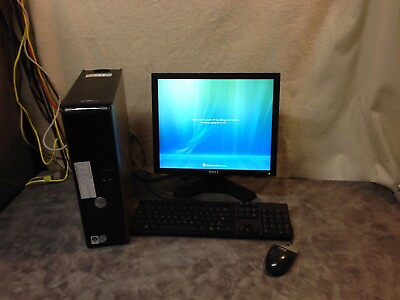 #ad Windows xp Dell Desktop computer Fast duo core 17quot; Monitor keyboard mouse 2.66Hz $108.99