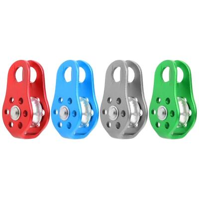 #ad 20KN Outdoor Small Climbing Pulley Aluminum Fixed Side for Aerial Work $12.71