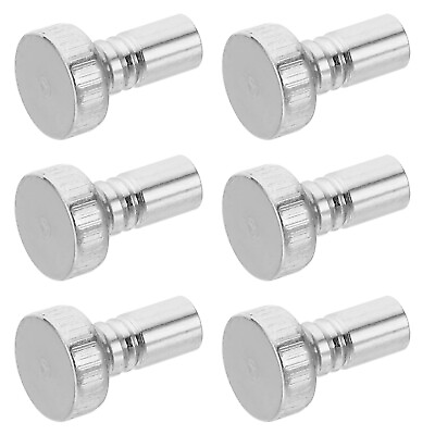 #ad Lamp Switch Knob Replacement 6Pcs Metal On Off Lamp Silver Tone $6.46