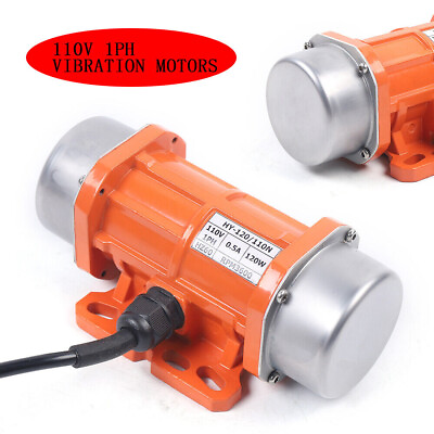 #ad 120W 3450RPM Industrial Vibrating Motor Single Phase Vibrator w Controller 110V $73.81