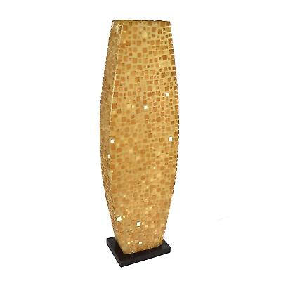 #ad Large Vintage Handmade Sculptural Tiled Fiberglass Floor Lamp $795.00
