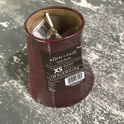 #ad NEW Allen and Roth Extra Small Burgundy Lamp Shade 3.25quot;x 5.25quot;x 5quot; $11.11