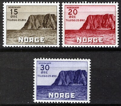 #ad Norway 1943 NK 311 313 Nordkapp III set VF MNH Sc #B28 B30 $2.95