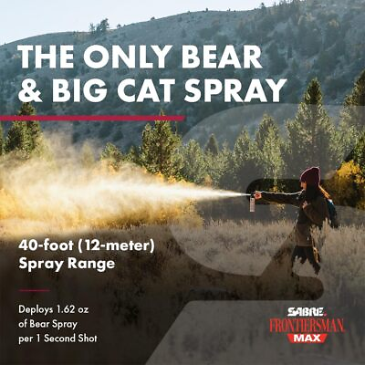 #ad NEW FRONTIERSMAN MAX 7.9 OZ. BEAR amp; MOUNTAIN LION SPRAY 40 foot Spray Range $45.75