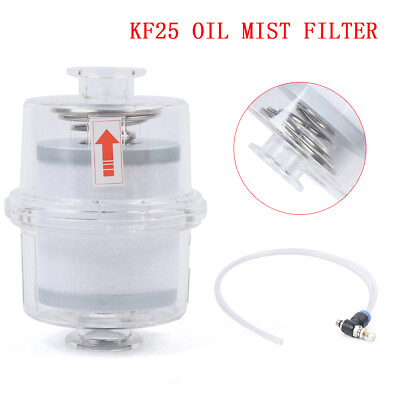 #ad New Oil Mist Filter for Vacuum Pump Fume Separator Exhaust Filter KF25 Interface $55.65