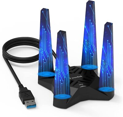 #ad AC1900 USB 3.0 WiFi Adapter Dual Band 2.4GHz 5GHz Wireless Network Adapter $32.99