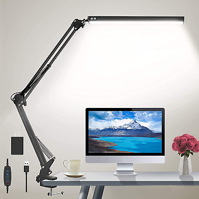 #ad LED Desk Lamp for HomeOfficeReadingAdjustable Eye Caring Desk Light with Clam $37.49