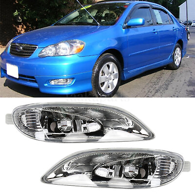 #ad Fits 2005 2008 Toyota Corolla 2002 2004 Camry Left amp; Right Fog Lamps Lights Pair $21.76