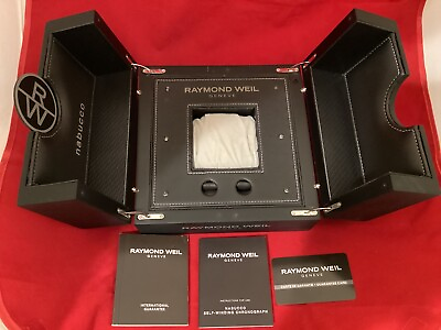 #ad Raymond Weil nabucco Deluxe Watch amp; Chrono Gift Display Box Unisex Pillow amp; Book $99.00