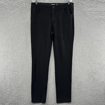 #ad Betabrand Pants Mens 34x36 Black Tapered Knit Yoga 5 Pocket Pants Actual 36x34 $34.99