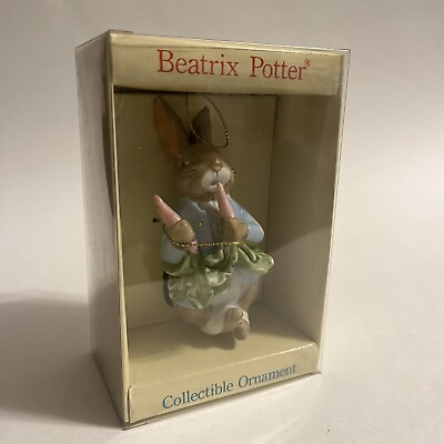 #ad VTG 1985 Schmid Beatrix Potter PETER RABBIT Collectible ORNAMENT Easter IN BOX $20.00