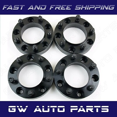 #ad 4 Black 1quot; HUB CENTRIC WHEEL SPACER 5X120 CB 66.9mm 14x15 FIT CAMARO CTS $108.88