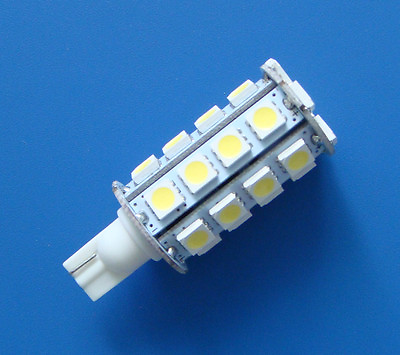 #ad 1pcs T10 921 194 Led bulb DC12 24V Interior light 30 5050 SMD LED White 6500K $3.79