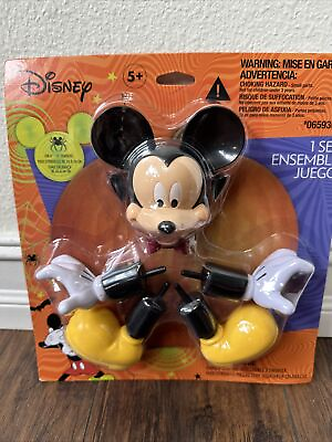#ad NEW Disney Mickey Mouse w Fangs Pumpkin Push Ins Easy Halloween Decoration $29.97