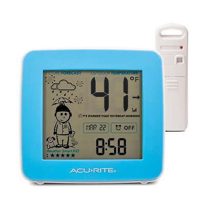 #ad Weather Station with Alarm Clock Time Date and Hyperlocal Forecast 00777 $33.00