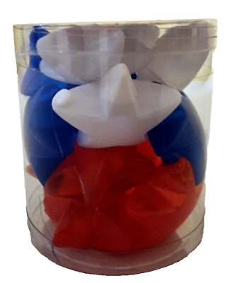 #ad 💥 16pc Red White Blue Reusable Plastic STAR Ice Cubes For Drinks NEW 💥 B10 $4.95