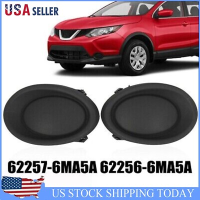 #ad #ad Pair Front Side Fog Light Lamp Covers For Nissan For Rogue Sport 2017 2019 NEW $19.15