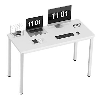 #ad Computer Desk 47 inch Home Office Desk Modern Simple Style 47 inches White $136.86