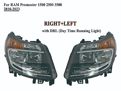 #ad Pair RightLeft Side Headlight without DRL for 10 to 23 RAM Promaster 1500 2500 $240.99
