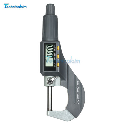 #ad Electronic Digital Outside Micrometer Gauge Meter 0 25mm 0.001mm Measuring Tool EUR 34.54