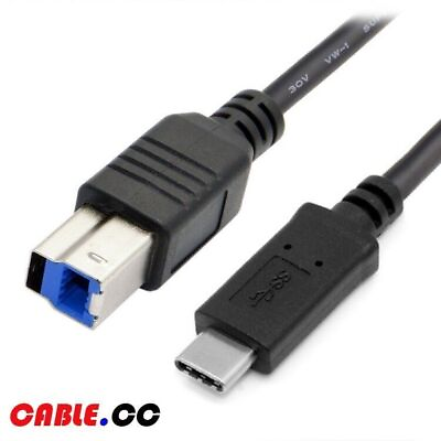 #ad USB C USB 3.1 Type C Male to USB 3.0 Standard B Male Data Cable for Hard Disk $6.36