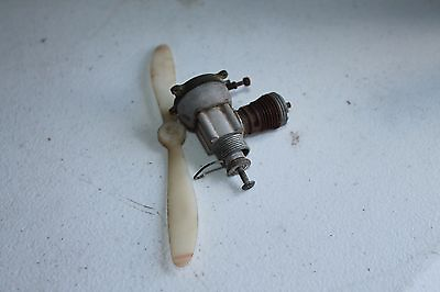 #ad Model Airplane Vintage Engine With Plastic Propeller Part $94.97