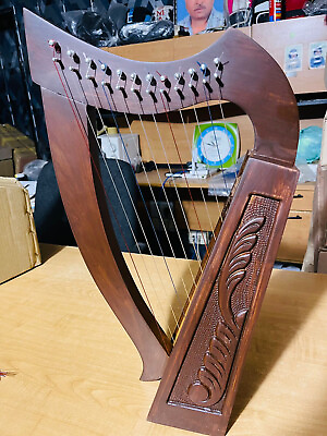 #ad 22 String Lever Harp Celtic Irish Style Solid wood free Carrying Bag string $298.99