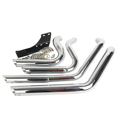 #ad Staggered Shortshot Exhaust Pipes Fit For Harley Sportster Iron 883 XL883N 04 13 $201.99