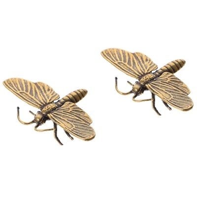 #ad easter basket stuffers dragonfly modeling decor 2x Desktop Miniature Antique $10.12