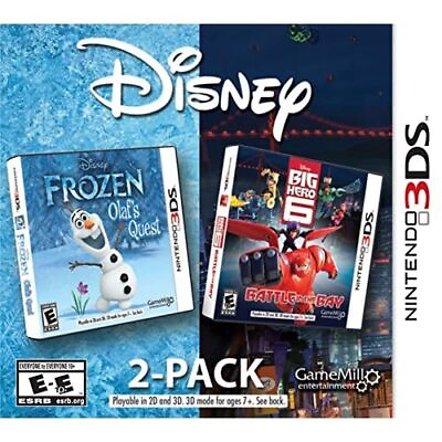#ad Disney Frozen And Big Hero 6 2 Pack Nintendo For 3DS Game Only 1E $7.19