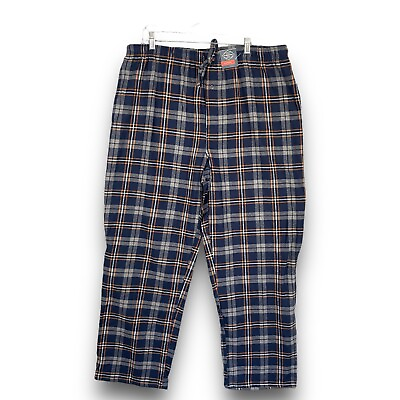 #ad NWT St Johns Bay Men’s Pajama Pants Size XL Navy Plaid $15.29