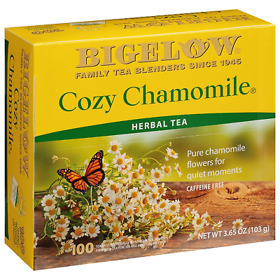 #ad Bigelow Cozy Chamomile Herbal Tea 100 Count Box Caffeine Free Herbal Tea $26.30