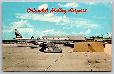 #ad Postcard Orlando#x27;s McCoy Airport passenger Terminal Orlando FL VTG c1960 C19 $4.49