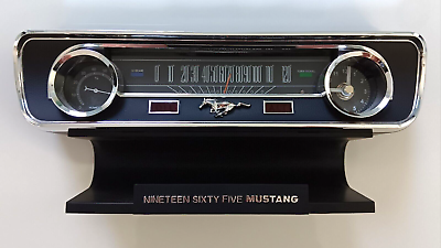 #ad 1965 Mustang Desktop Sound Clock Thermometer amp; Hygrometer Tested amp; Works $38.99