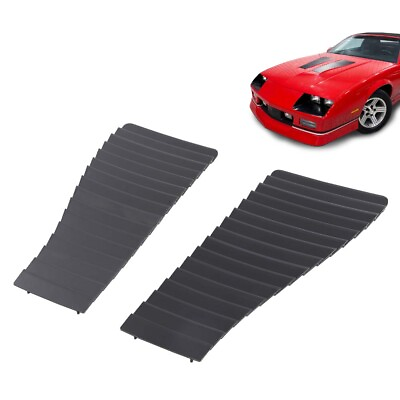 #ad New Fit For 1985 1990 Camaro Z28 IROC Z IROC Hood Louvers Pair Reproduction $48.80