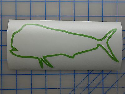 #ad Mahi Outline Sticker 5.5quot; 7.5quot; 11quot; Dolphin Trolling Offshore Fishing Outriggers $2.99