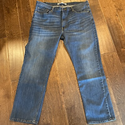 #ad Levis Signature Jeans Mens Size 40x30 Straight Fit Denim Medium Wash BV16 $12.99