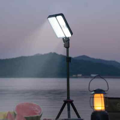 #ad Solar Light Outdoor Multi Mode 8800mAh Camping Tent Lamp With tripod Waterproof $139.00