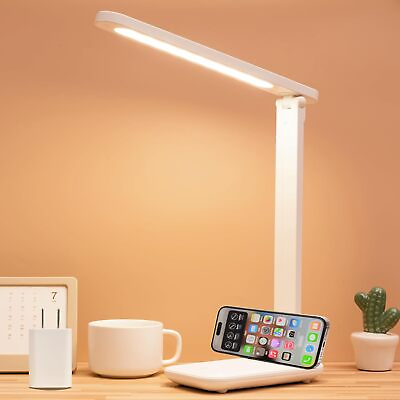 #ad Led Desk Lamp Dimmable Light Read 3 Modes Eye Protection Study USB Charger Home $25.00