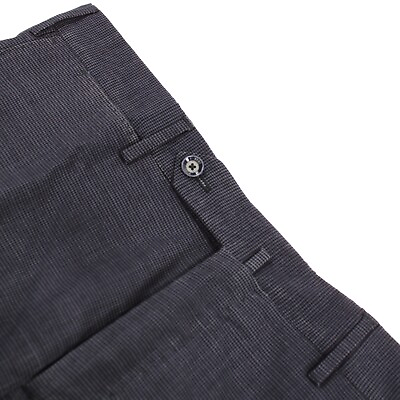 #ad PT01 NWT Flat Front Dress Pants Size 50 34 US Blue Small Pattern Wool Blend $160.00