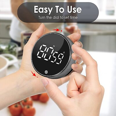 #ad Magnetic Digital Timer Pro Kitchen Rotation Countdown Cooking Alarm Clock NEW $12.53