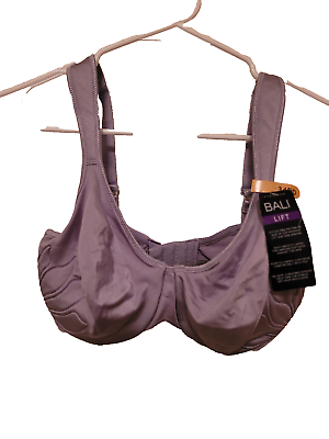 #ad NWT Bali Lift #DF3353 Light Purple Violet Underwire Bra 34DD * MSRP $44.00 $17.99