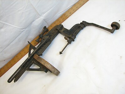 #ad Antique Mitchell Toolsmith Bench Drill Press Milwaukee Tool Hand Crank Gun Smith $249.99