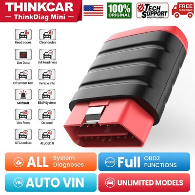 #ad Thinkdiag Mini Bluetooth OBD2 Car Code Reader Scanner Tool Full System ABS SRS $32.99