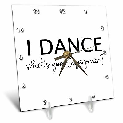 #ad 3dRose I Dance Whats your Superpower funny dancing love gift for dancers 6x6 $40.52