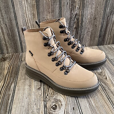 #ad NWOB WOMENS SIZE 10 BROWN TEVA MIDFORM LEATHER COMBAT LACE UP BOOTS 1123510 $79.95