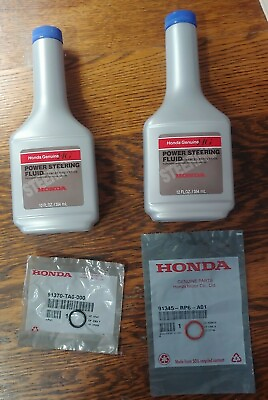 #ad 2008 12 Genuine Honda Power Steering Fluid WITH Pump O Rings 4pc Reseal Kit NEW $24.47