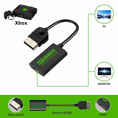 #ad TV Video Game Console HDMI Converter Adapter HDTV Link Cable For Original XBOX $19.69